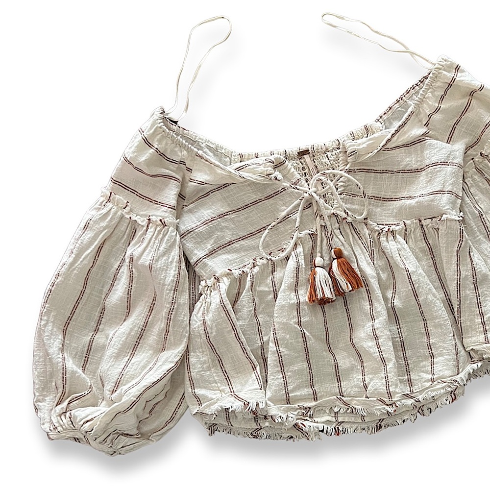 Free People “Evey” Boho Peasant Top - Picture 2 of 15